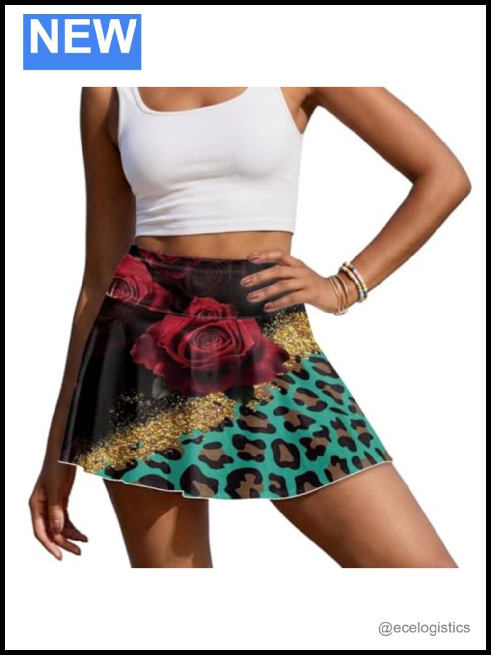 Women's Pleated Tennis Skort High Waisted Athletic Golf Skirt with Inner Shorts